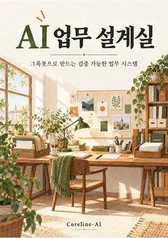 AI 업무 설계실 표지 — 무료 전자책 5권 중 첫 번째 책