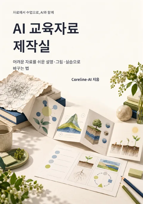 AI 교육자료 제작실 표지 — 저자 Coreline-AI