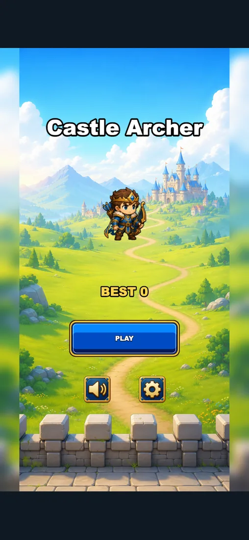 Castle Archer 시작 화면