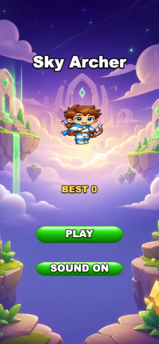 Sky Archer 시작 화면