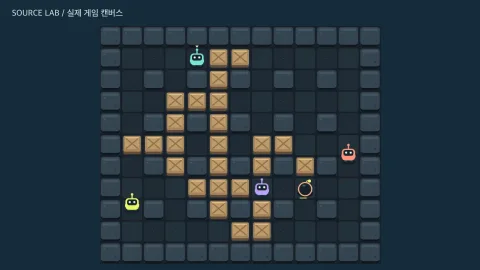 BOMB GRID 실제 게임 캔버스