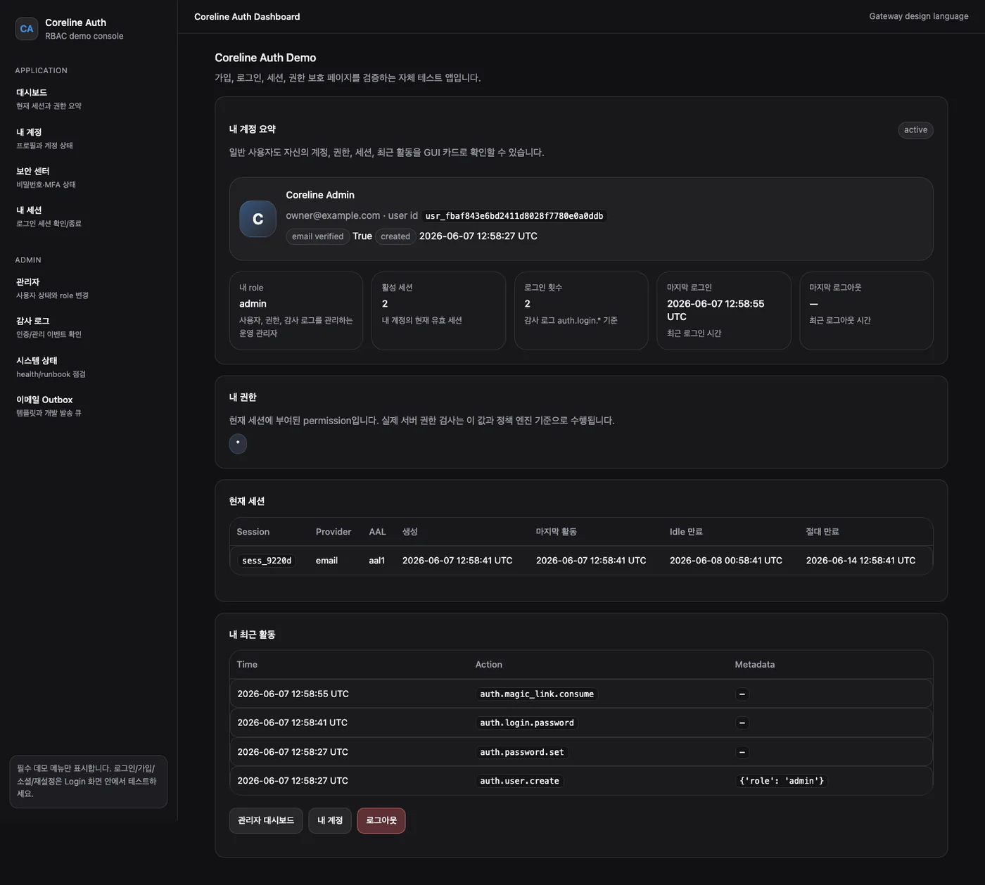 Coreline Auth